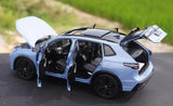 [OEM] 1:18 Volkswagen 2024 Tiguan L Blue Model Car Die-Cast
