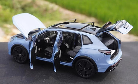 [OEM] 1:18 Volkswagen 2024 Tiguan L Blue Model Car Die-Cast