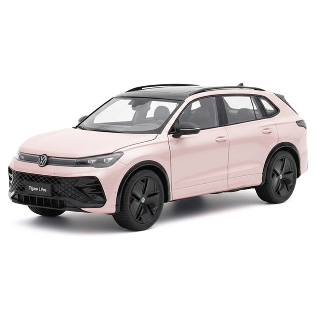 [OEM] 1:18 Volkswagen 2024 Tiguan L ピンク モデルカー Die-Cast