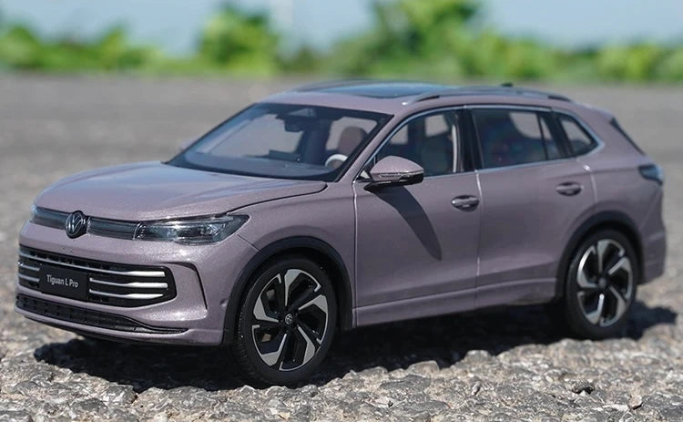 [OEM] 1:18 Volkswagen 2024 Tiguan L Purple Model Car Die-Cast