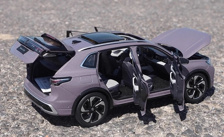 [OEM] 1:18 Volkswagen 2024 Tiguan L Purple Model Car Die-Cast