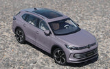 [OEM] 1:18 Volkswagen 2024 Tiguan L Purple Model Car Die-Cast