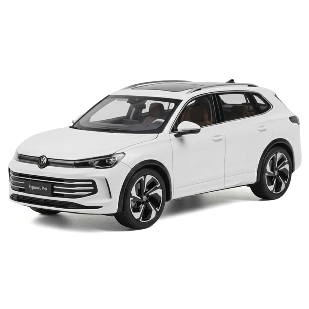 [OEM] 1:18 Volkswagen 2024 Tiguan L blanc voiture miniature Die-Cast