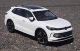 [OEM] 1:18 Volkswagen 2024 Tiguan L White Model Car Die-Cast