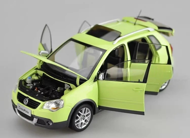[OEM] 1:18 Volkswagen 2007 Crosspolo Green Model Car Die-Cast