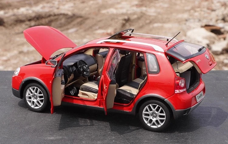 [OEM] 1:18 Volkswagen 2007 Crosspolo Red Model Car Die-Cast
