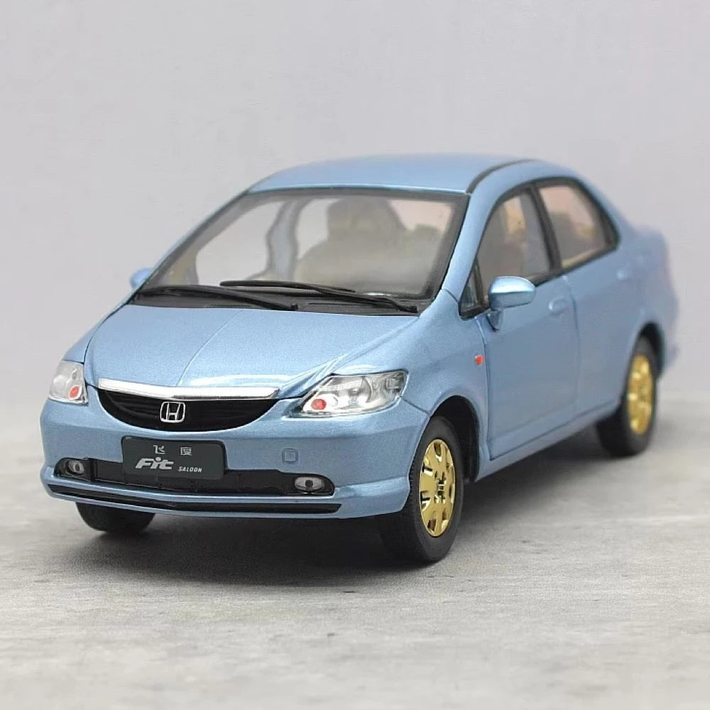 [OEM] 1:24 Honda 2003 Fit Saloon blu modellino di auto Die-Cast