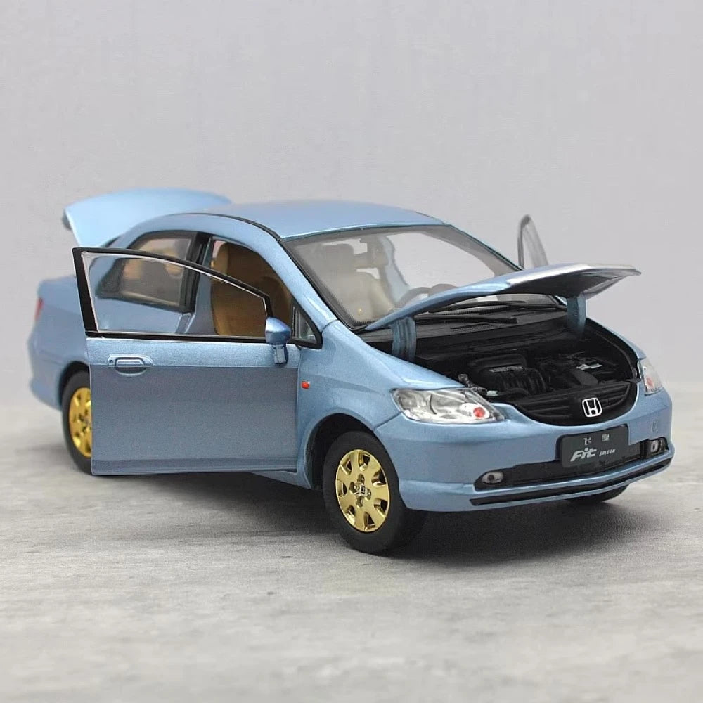 [OEM] 1:24 Honda 2003 Fit Saloon blauw modelauto Die-Cast