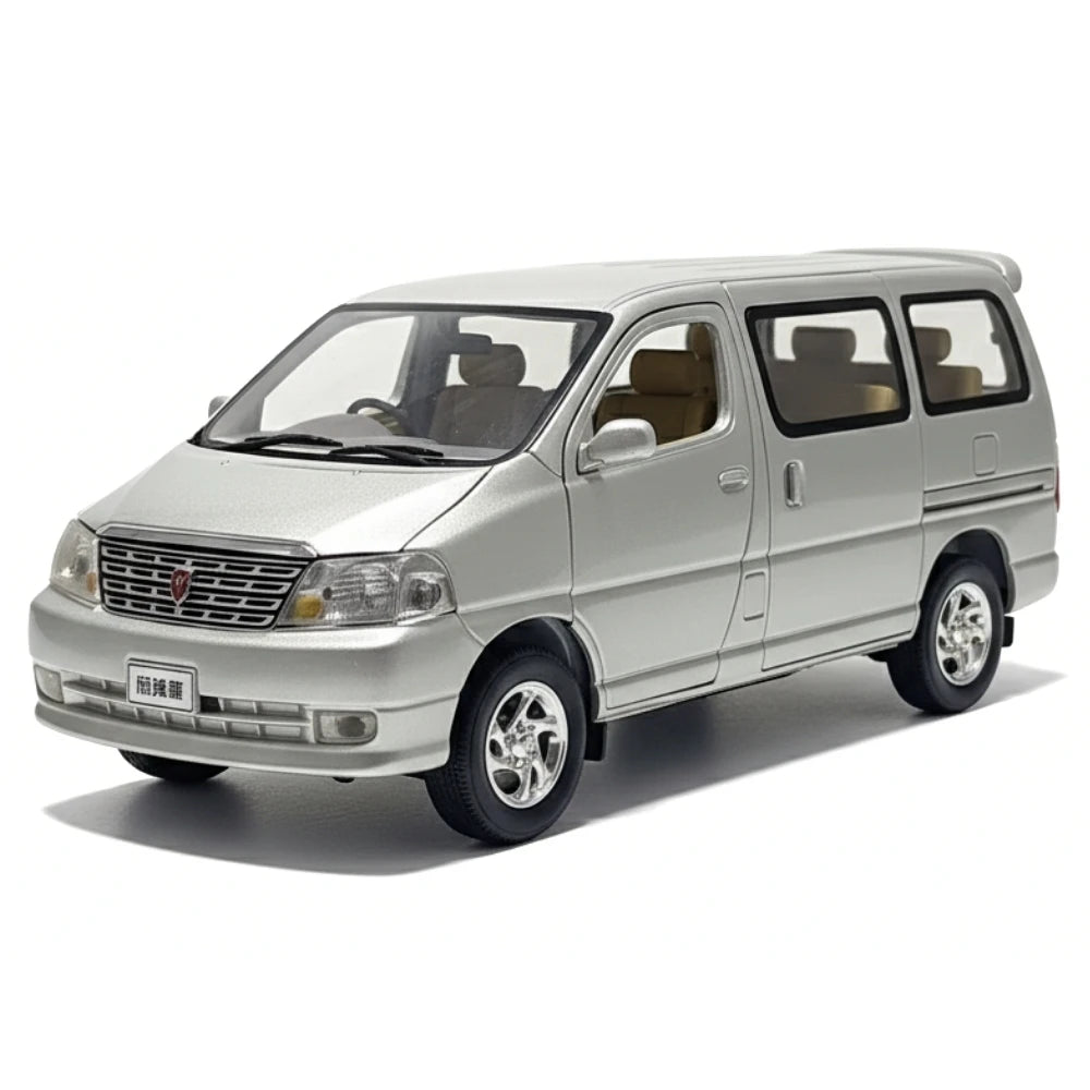 [OEM] 1:24 Toyota 2004 Granvia Silver Model Car Die-Cast