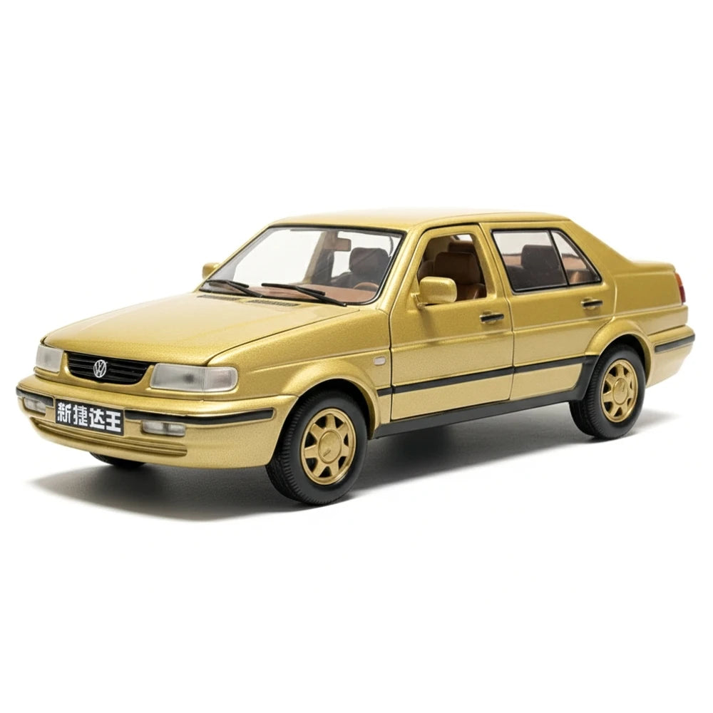 [OEM] 1:24 Volkswagen 1997 Jetta giallo modellino di auto Die-Cast