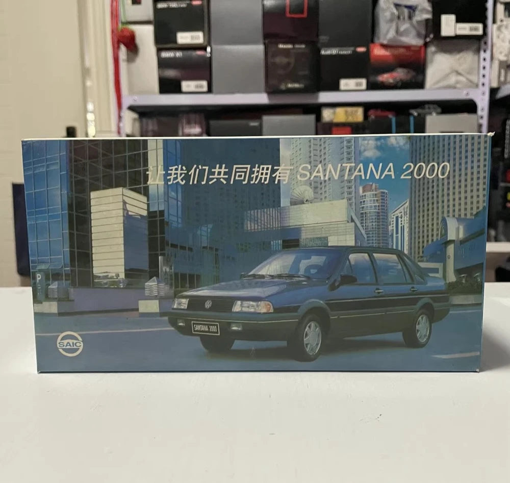 [OEM] 1:24 Volkswagen 1997 Santana 2000 GLS Black Model Car Die-Cast