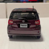 [OEM] 1:30 Toyota 2016 Passo M700A Wine pienoismalli Die-Cast
