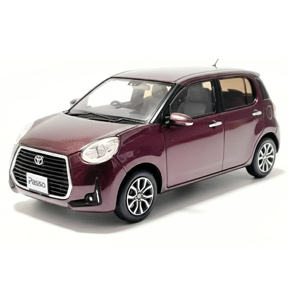 [OEM] 1:30 Toyota 2016 Passo MODA M700A Wine Model Car Die-Cast