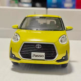 [OEM] 1:30 Toyota 2016 Passo MODA M700A jaune voiture miniature Die-Cast