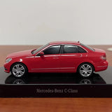 [OEM] 1:43 Mercedes-Benz 2011 C-Class W204 Red Model Car Die-Cast