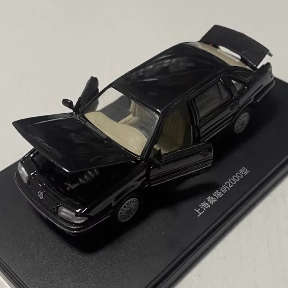 [OEM] 1:43 Volkswagen 1998 Santana 2000 Black Model Car Die-Cast