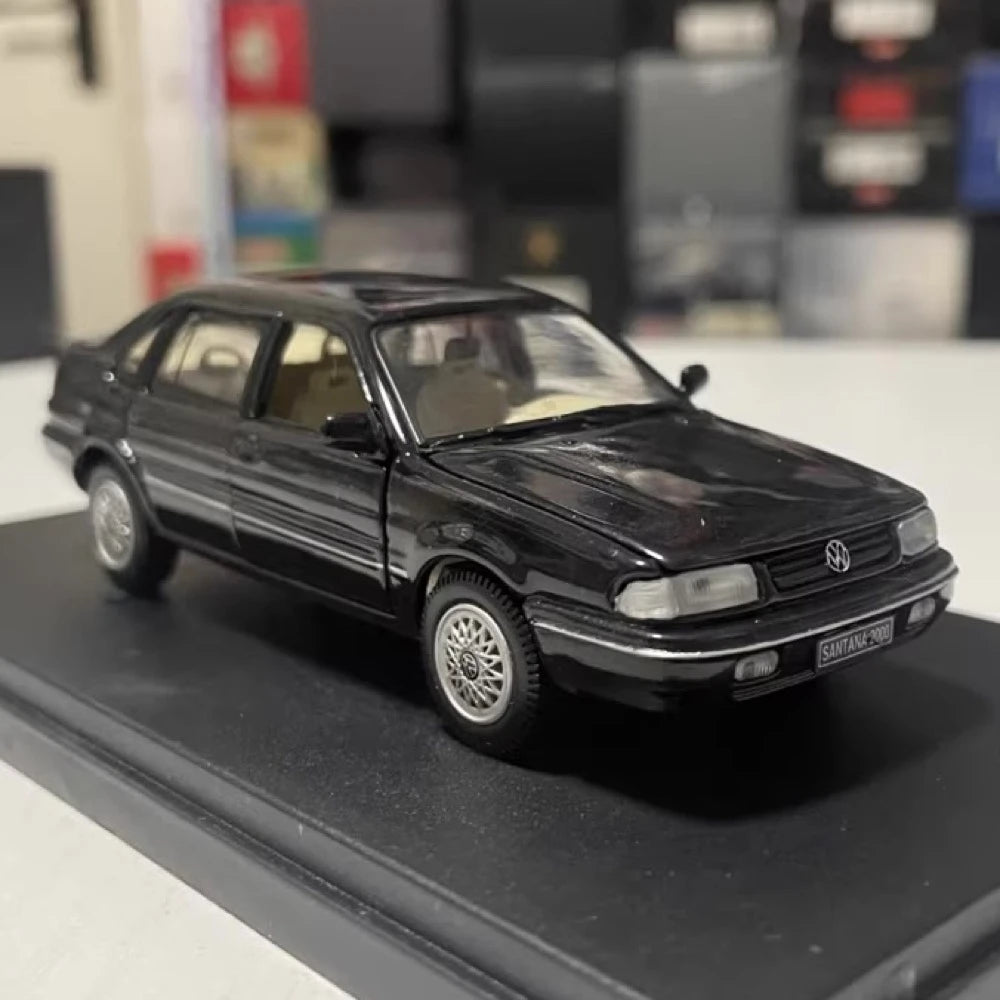 [OEM] 1:43 Volkswagen 1998 Santana 2000 Black Model Car Die-Cast