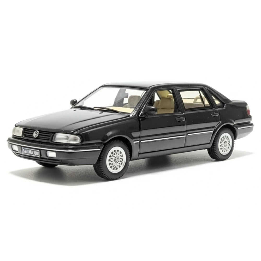 [OEM] 1:43 Volkswagen 1998 Santana 2000 Black Model Car Die-Cast