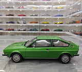 [OTTO] 1:18 Alfa Romeo 1976 Alfasud Sprint Green Model Car Resin