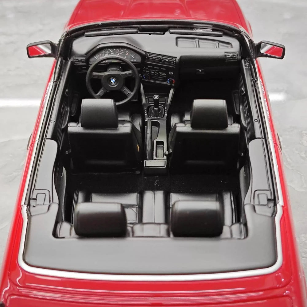 [OTTO] 1:18 BMW 1986 E30 325i Convertible Red Model Car Resin