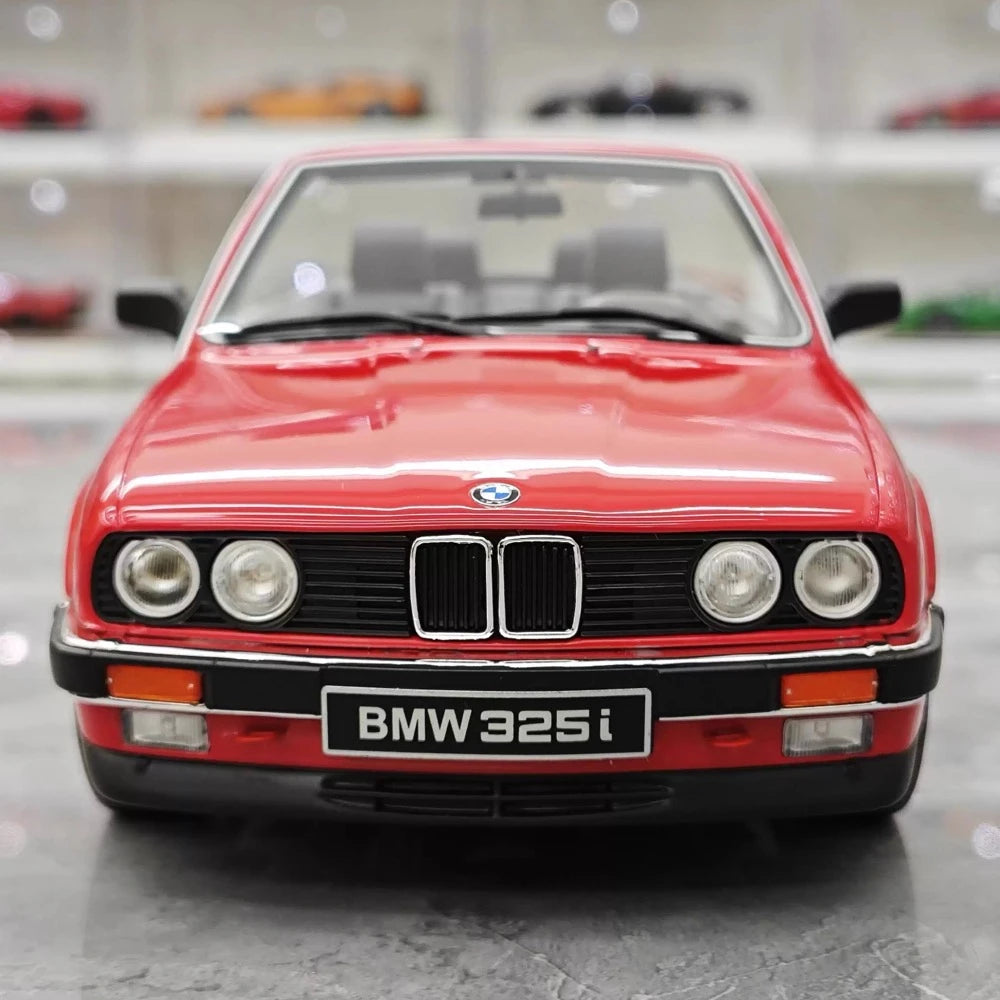 [OTTO] 1:18 BMW 1986 E30 325i Convertible Red Model Car Resin