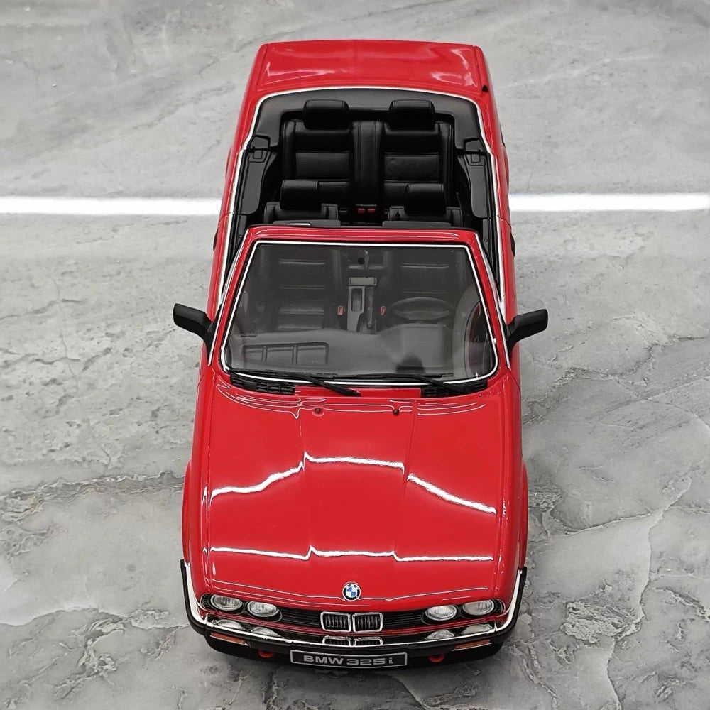 [OTTO] 1:18 BMW 1986 E30 325i Convertible rouge voiture miniature Resin