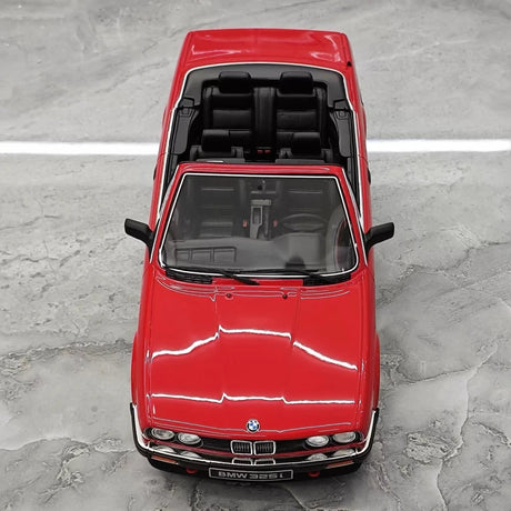 [OTTO] 1:18 BMW 1986 E30 325i Convertible punainen pienoismalli Hartsi