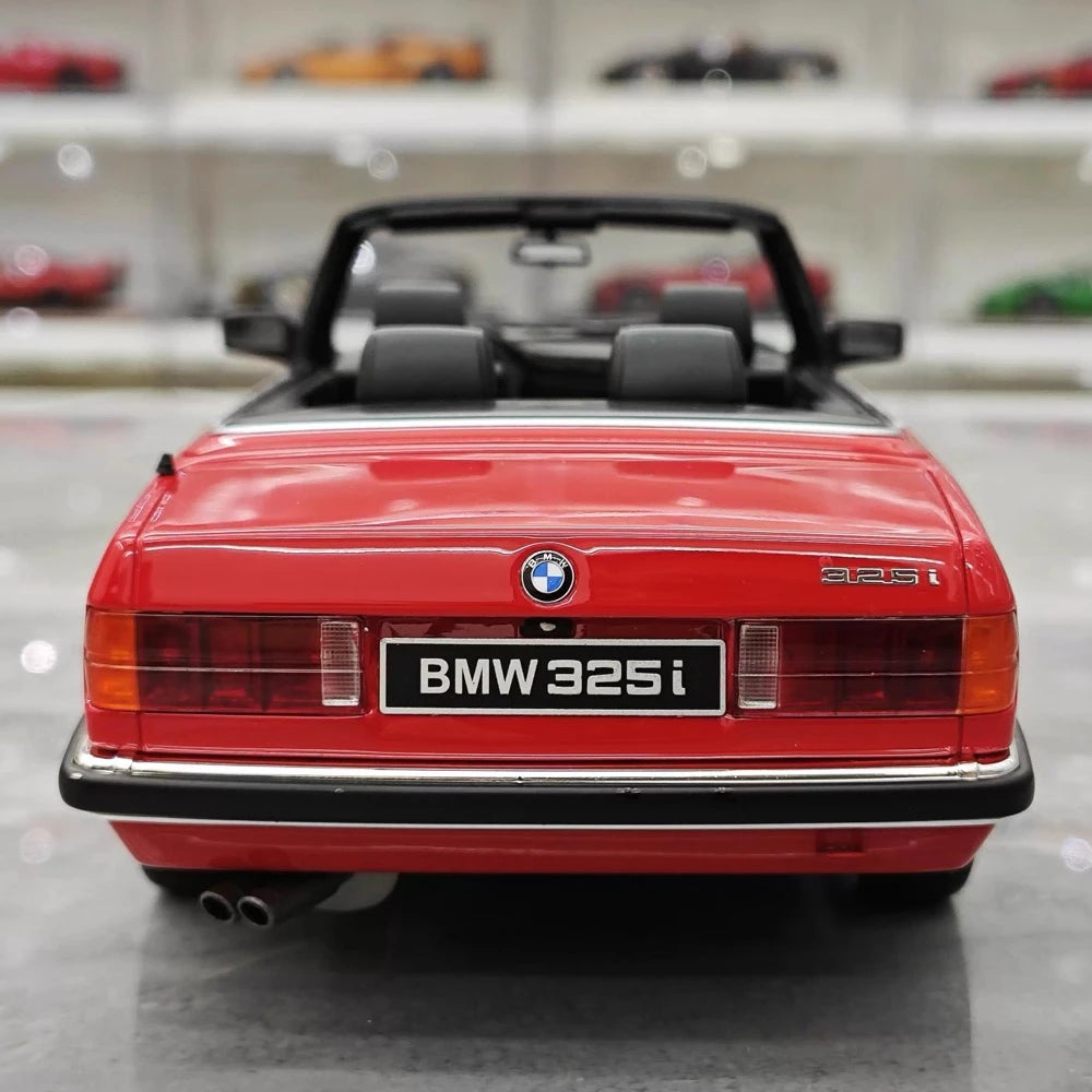 [OTTO] 1:18 BMW 1986 E30 325i Convertible rouge voiture miniature Resin