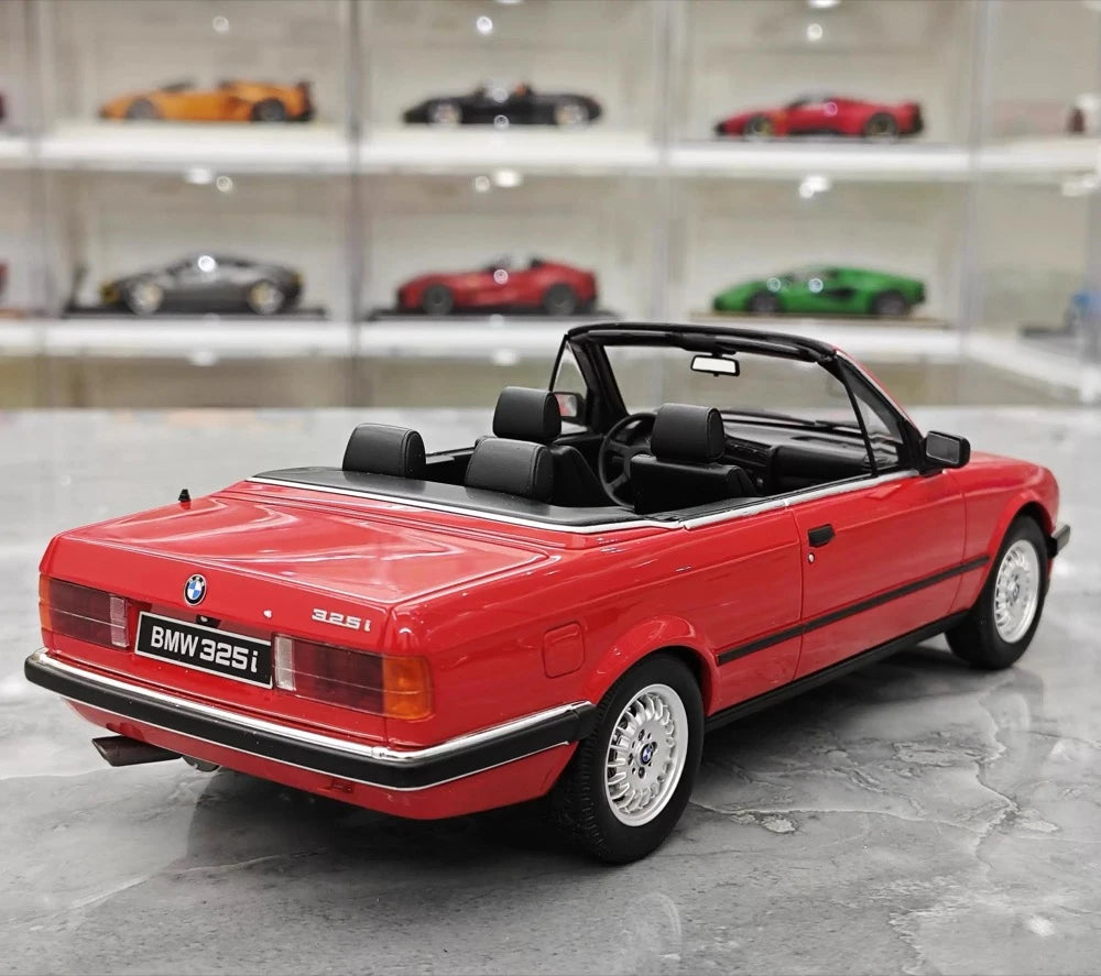 [OTTO] 1:18 BMW 1986 E30 325i Convertible rouge voiture miniature Resin