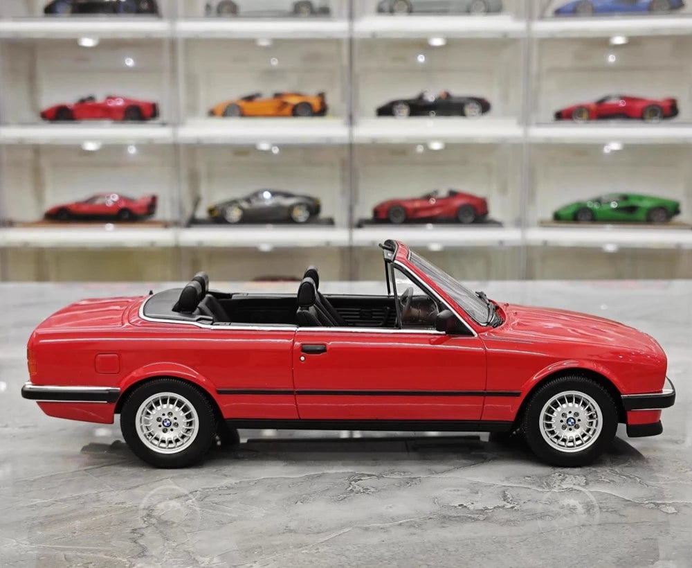[OTTO] 1:18 BMW 1986 E30 325i Convertible rouge voiture miniature Resin