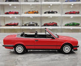 [OTTO] 1:18 BMW 1986 E30 325i Convertible rouge voiture miniature Resin