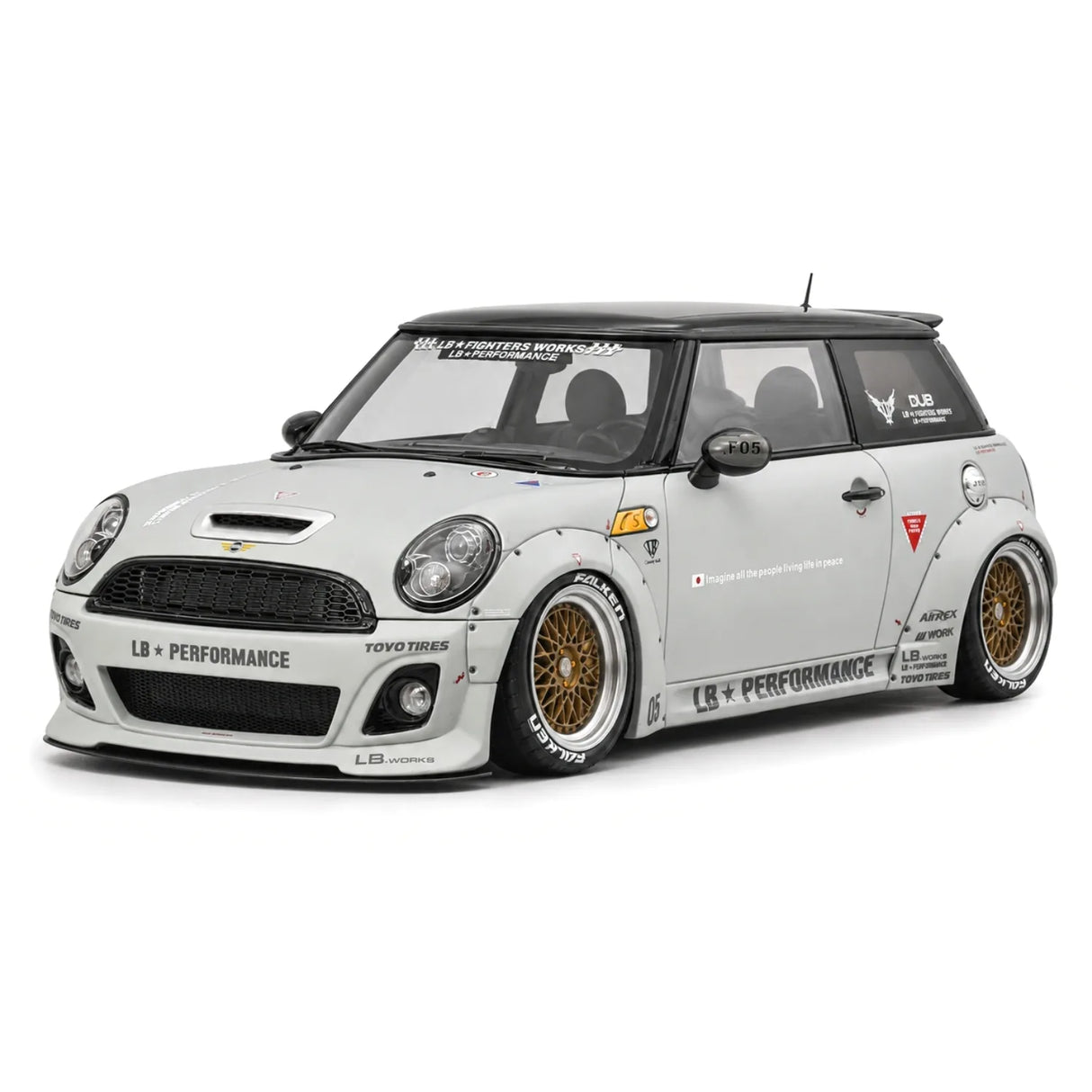 OTTO BMW Mini 2015 Cooper R56 LB-Works LB Nation Matte Grey 1:18 – 수집용 레진 모델 레진