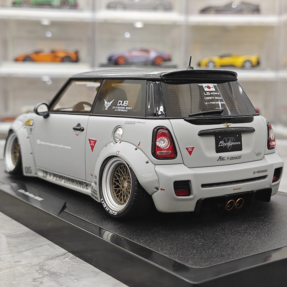 OTTO BMW Mini 2015 Cooper R56 LB-Works LB Nation Matte Grey 1:18 – 수집용 레진 모델 레진