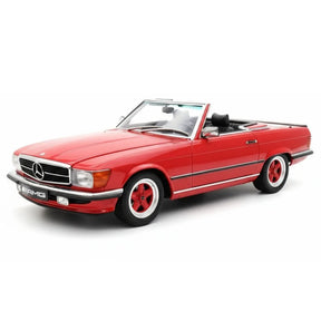 [OTTO] 1:18 Mercedes-AMG 1987 500SL R10 röd modellbil harts