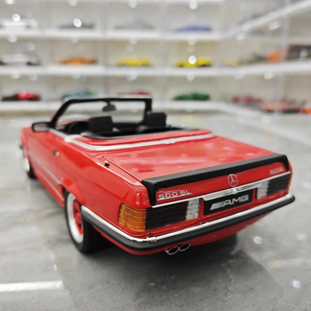 [OTTO] 1:18 Mercedes-AMG 1987 500SL R10 rouge voiture miniature Resin