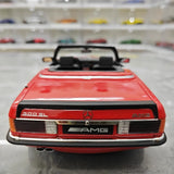 [OTTO] 1:18 Mercedes-AMG 1987 500SL R10 röd modellbil harts