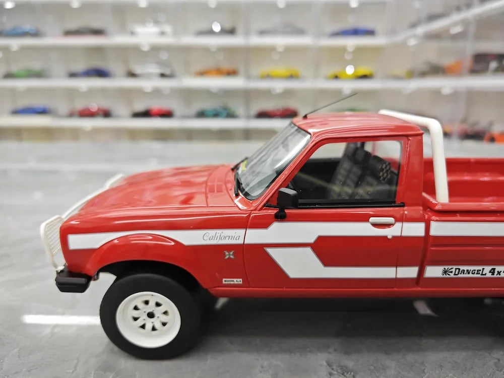 [OTTO] 1:18 Peugeot 1980 504 pick-up rosso modellino di auto resina
