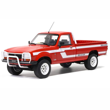 [OTTO] 1:18 Peugeot 1980 504 Pick-up Red Model Car Resin