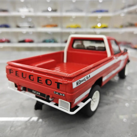 [OTTO] 1:18 Peugeot 1980 504 Pick-up Red Model Car Resin