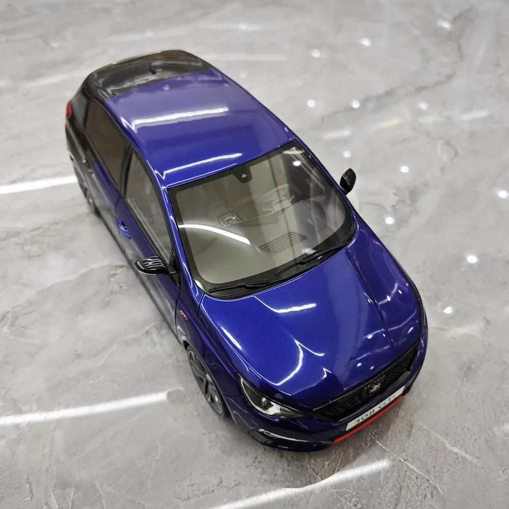 [OTTO] 1:18 Peugeot 2015 308 GTi 270 Blue & Black Model Car Resin