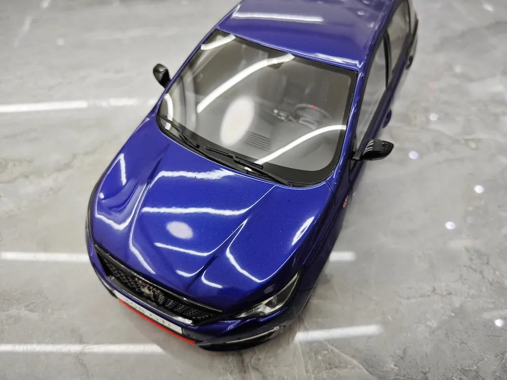 [OTTO] 1:18 Peugeot 2015 308 GTi 270 Blue & Black Model Car Resin