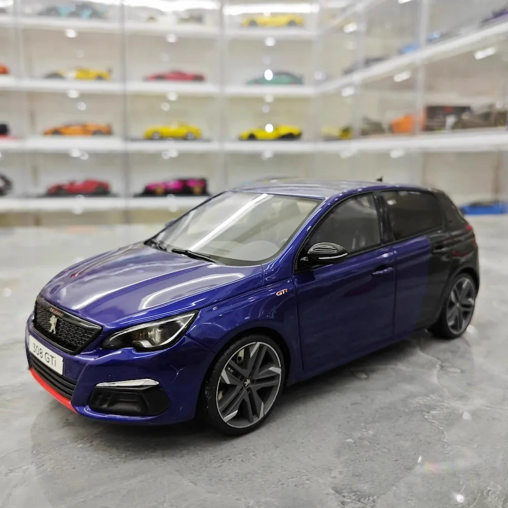 [OTTO] 1:18 Peugeot 2015 308 GTi 270 Blue & Black Model Car Resin