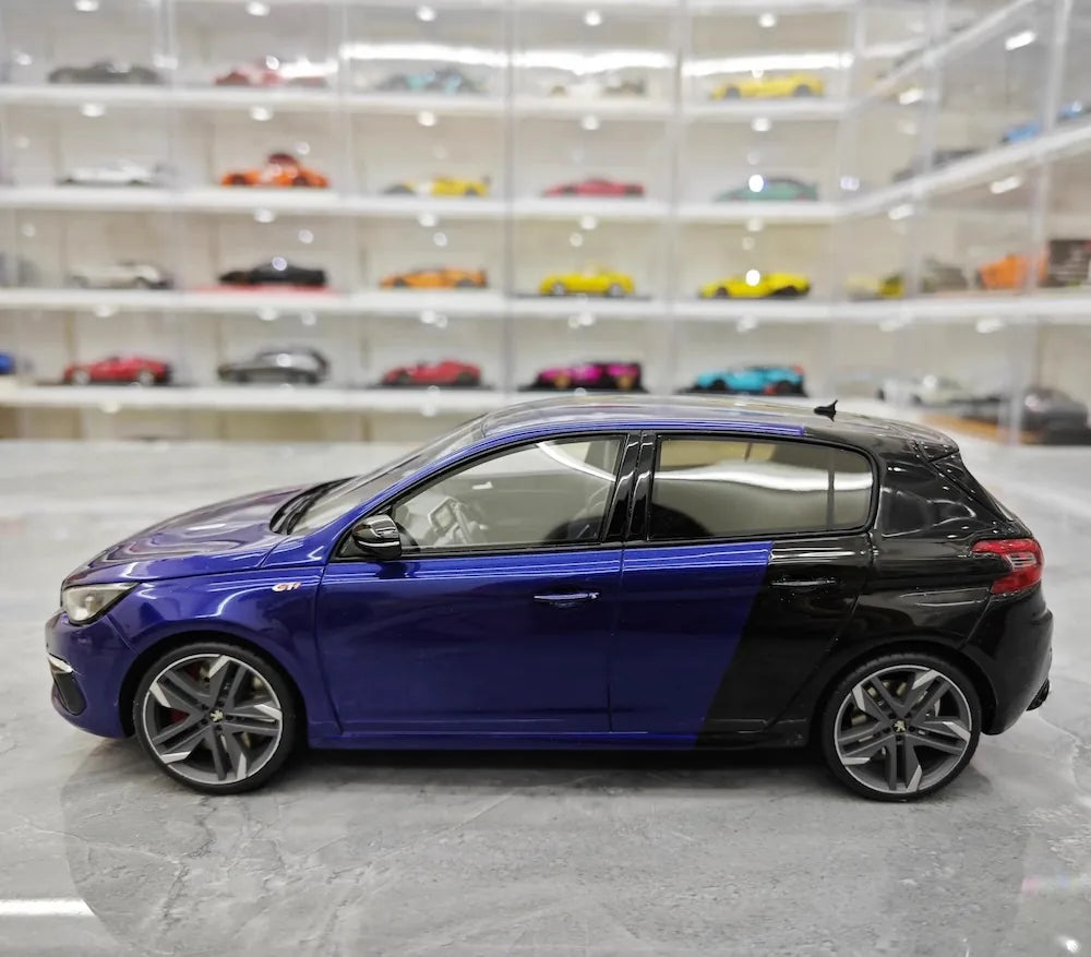 [OTTO] 1:18 Peugeot 2015 308 GTi 270 Blue & Black Model Car Resin