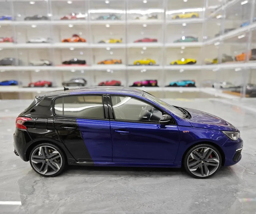 [OTTO] 1:18 Peugeot 2015 308 GTi 270 Blue & Black Model Car Resin