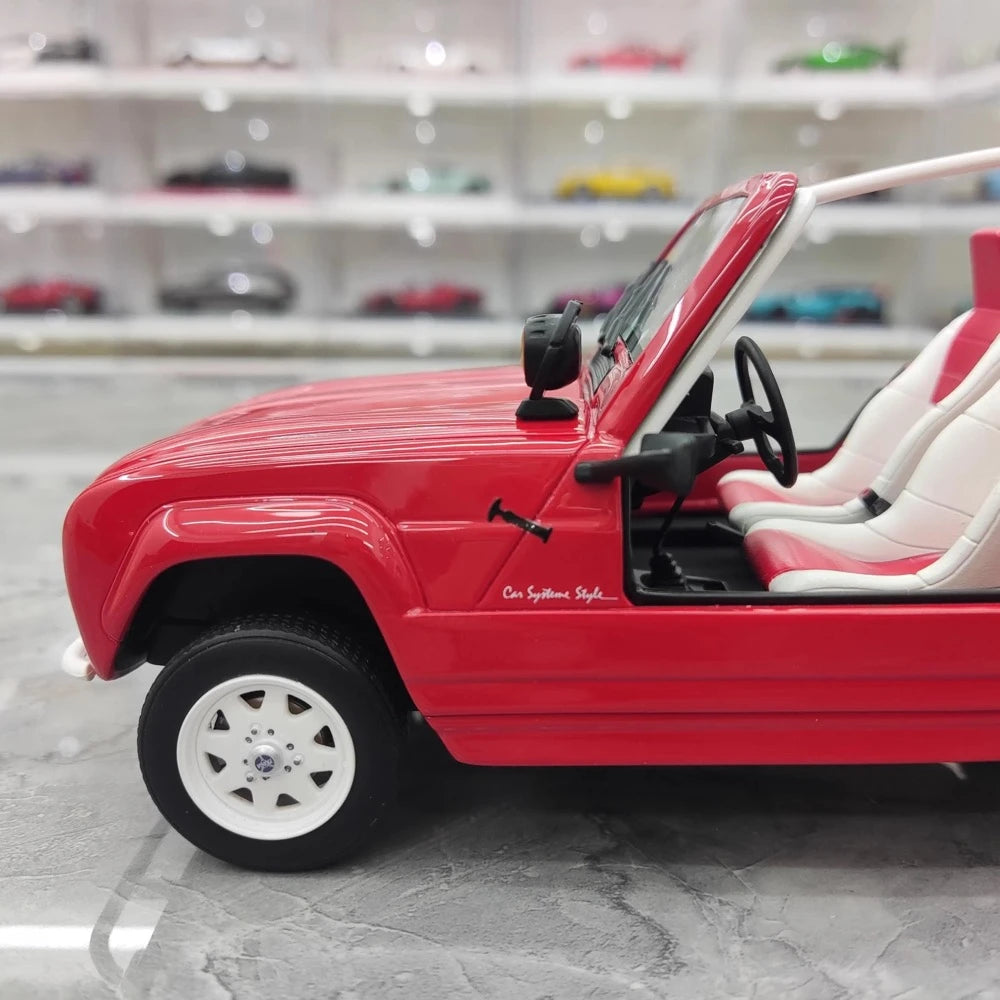 [OTTO] 1:18 Renault 1987 4L JP4 Red Model Car Resin