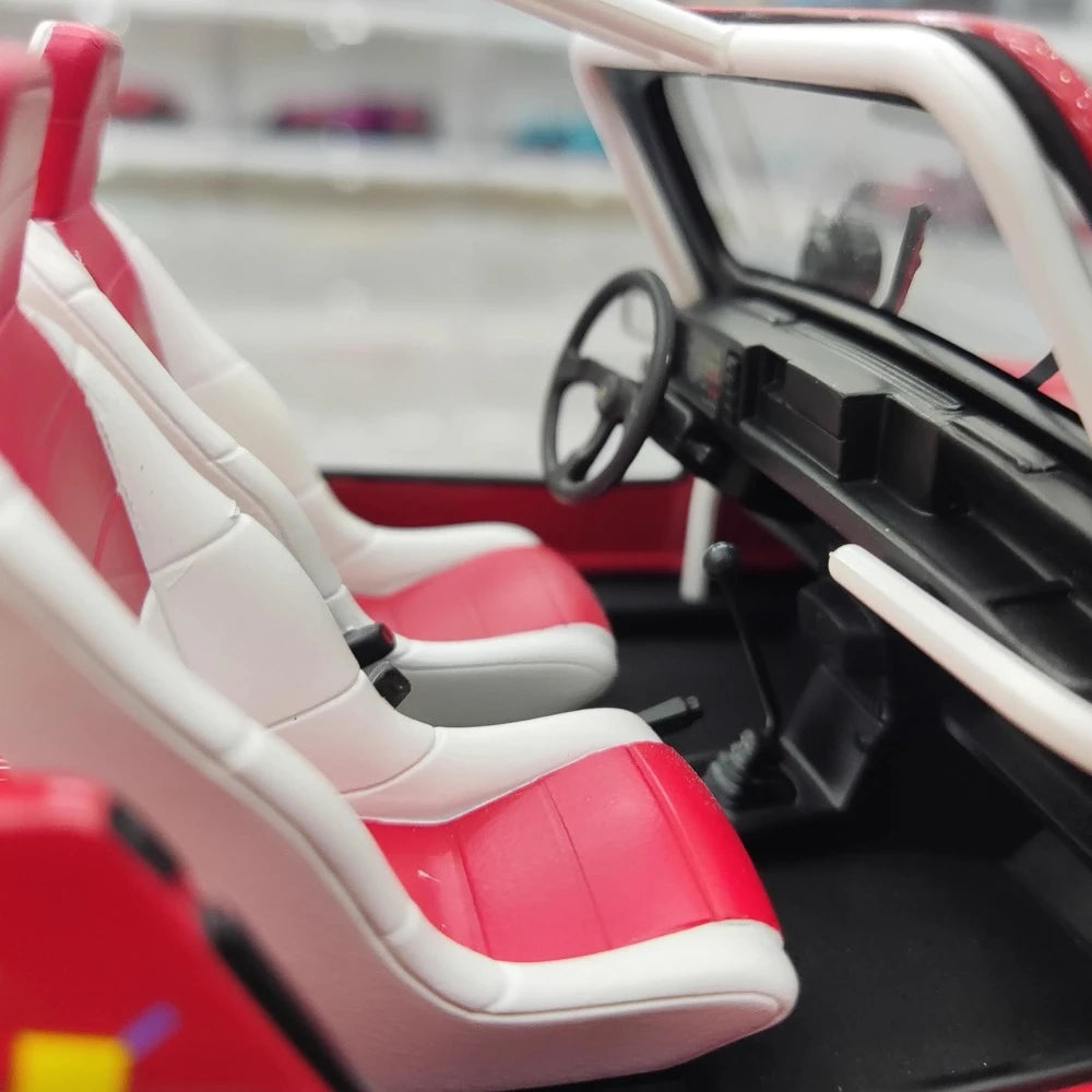 [OTTO] 1:18 Renault 1987 4L JP4 Red Model Car Resin