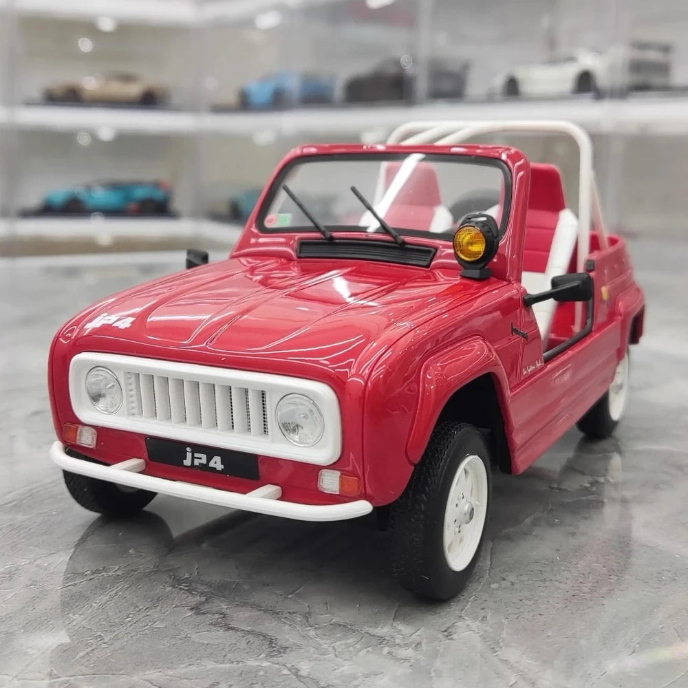 [OTTO] 1:18 Renault 1987 4L JP4 Red Model Car Resin