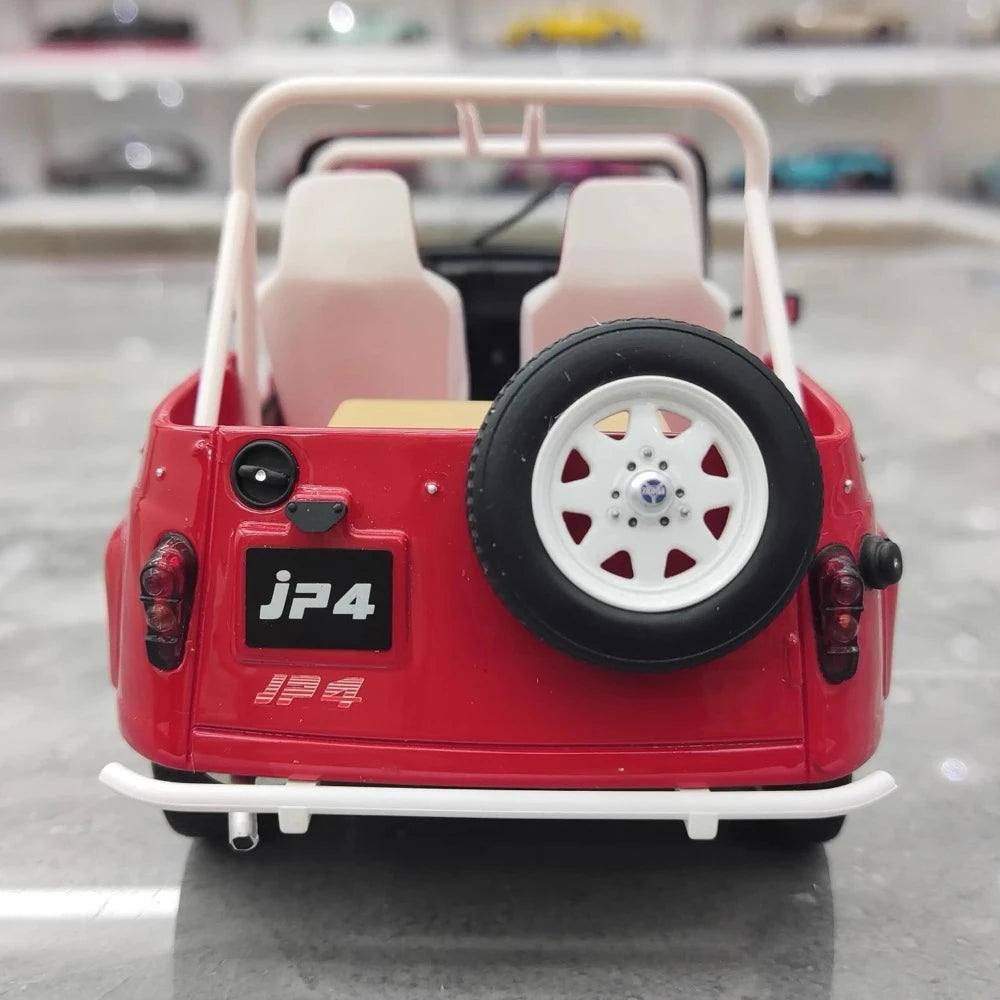 [OTTO] 1:18 Renault 1987 4L JP4 Red Model Car Resin