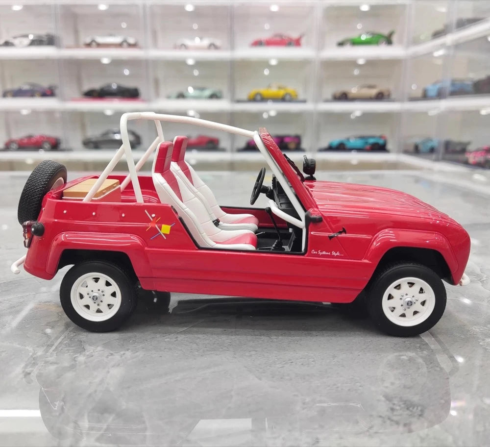 [OTTO] 1:18 Renault 1987 4L JP4 Red Model Car Resin