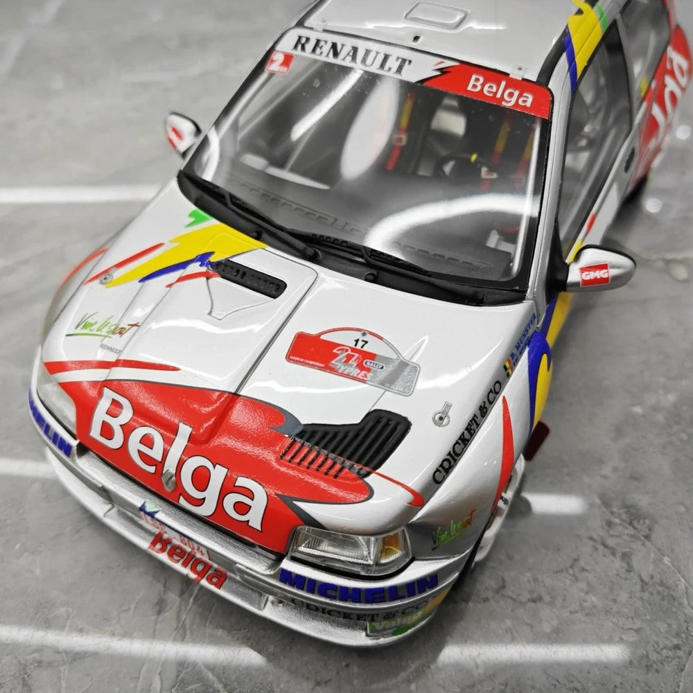 [OTTO] 1:18 Renault 1995 Clio Maxi Ypres Rally B. Munster #17 Model Car Resin / Closed Body